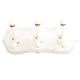 White Cream Double Loop Ceramic Iron Wooden Hooks
